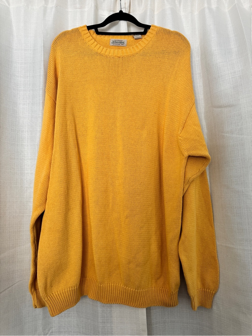 Vintage St. John’s Bay Classic Men's Crewneck Sweater - Mustard Yellow